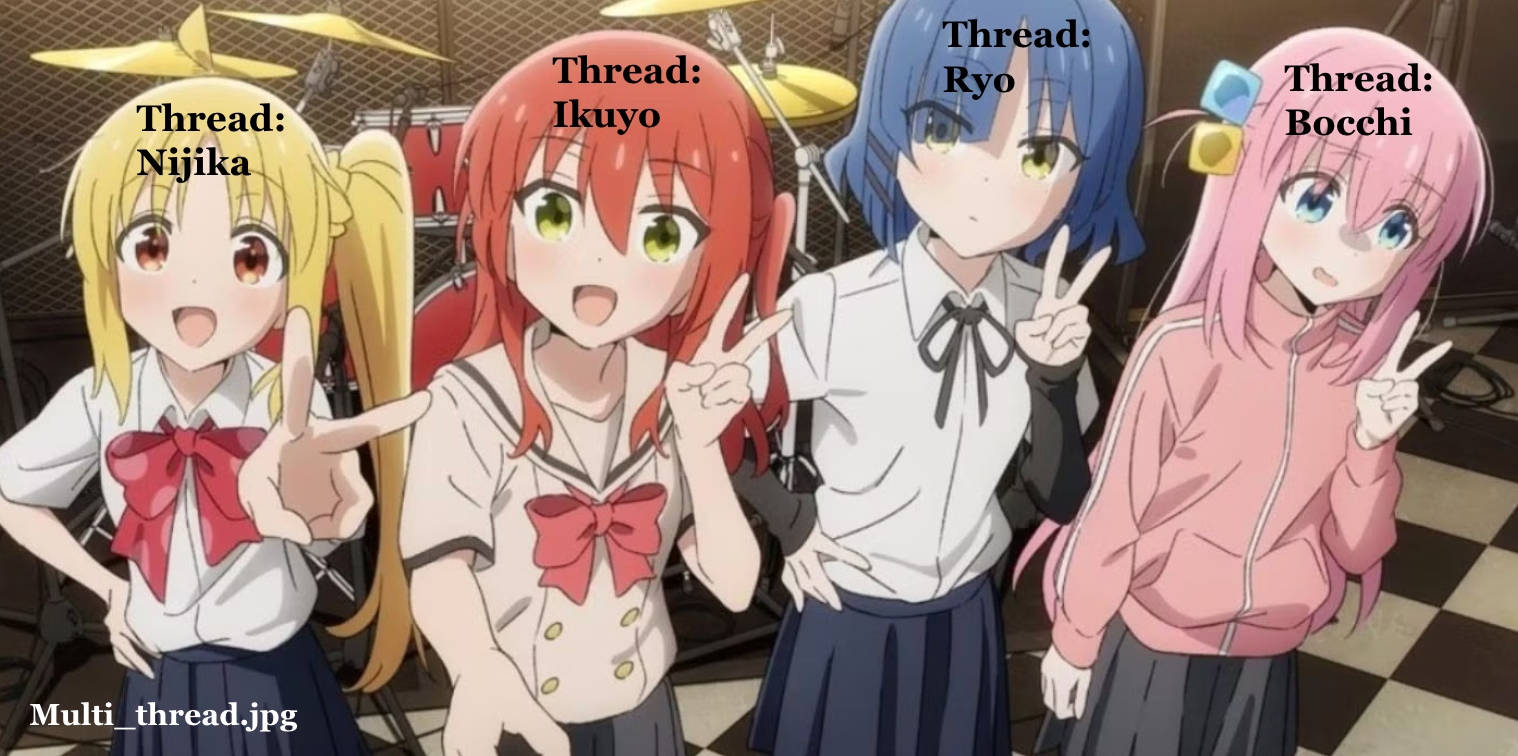 Single threads vs multi threads
